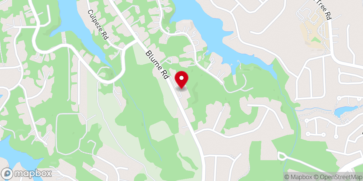 Map showing location of Lighthouse Presbyterian Church