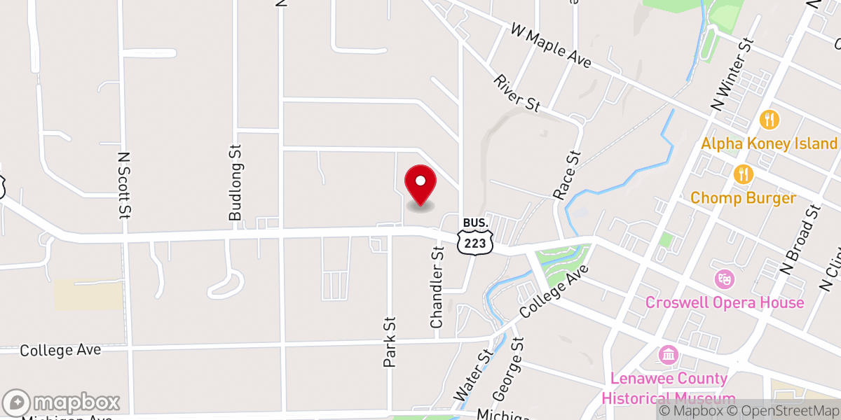Map showing location of St Matthews Evangelical Lutheran Church