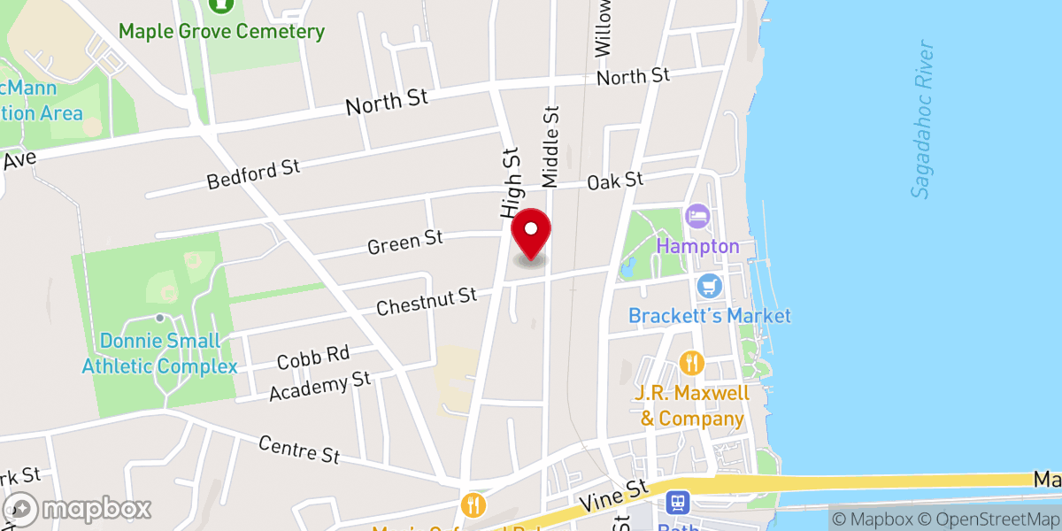 Map showing location of Church Of The New Jerusalem