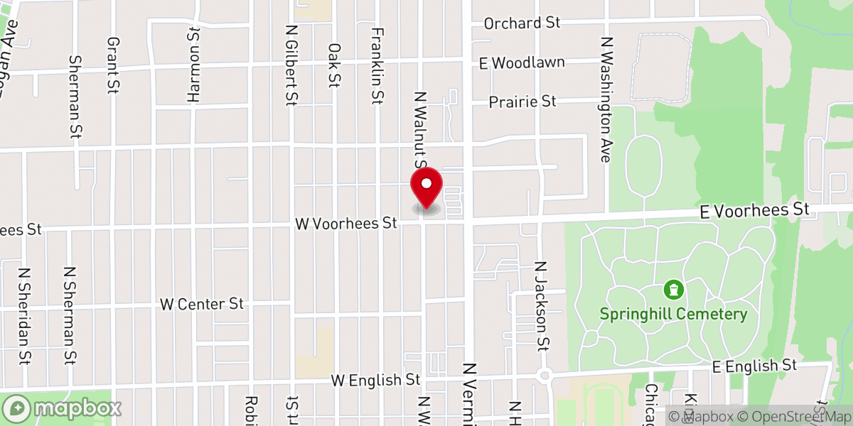 Map showing location of St Paul's Catholic Church