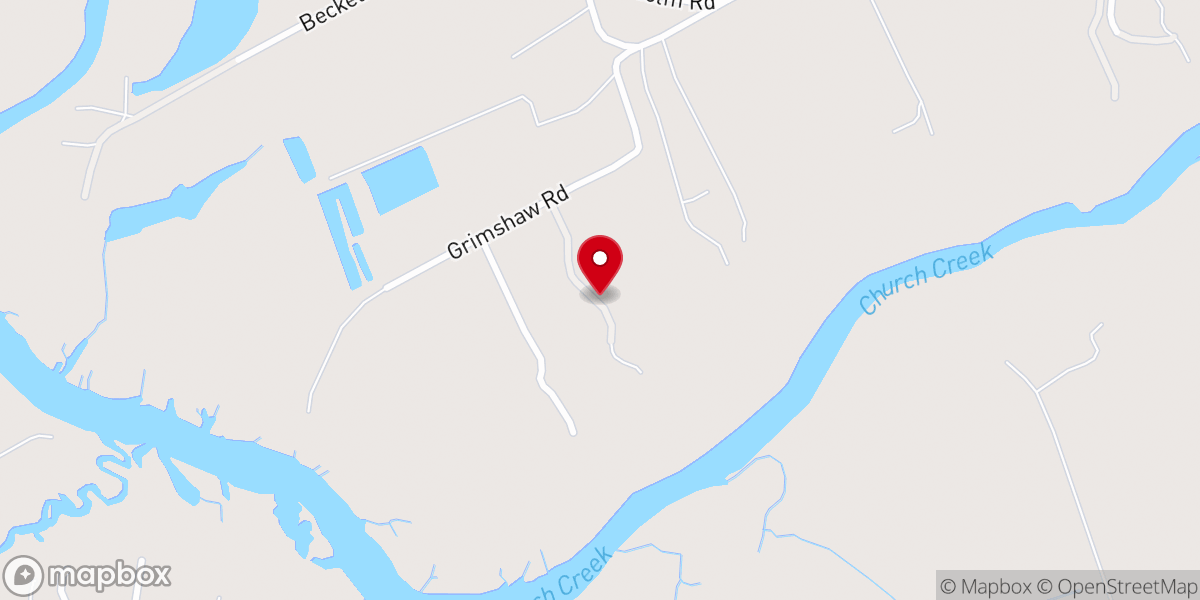 Map showing location of Church Creek Gardens