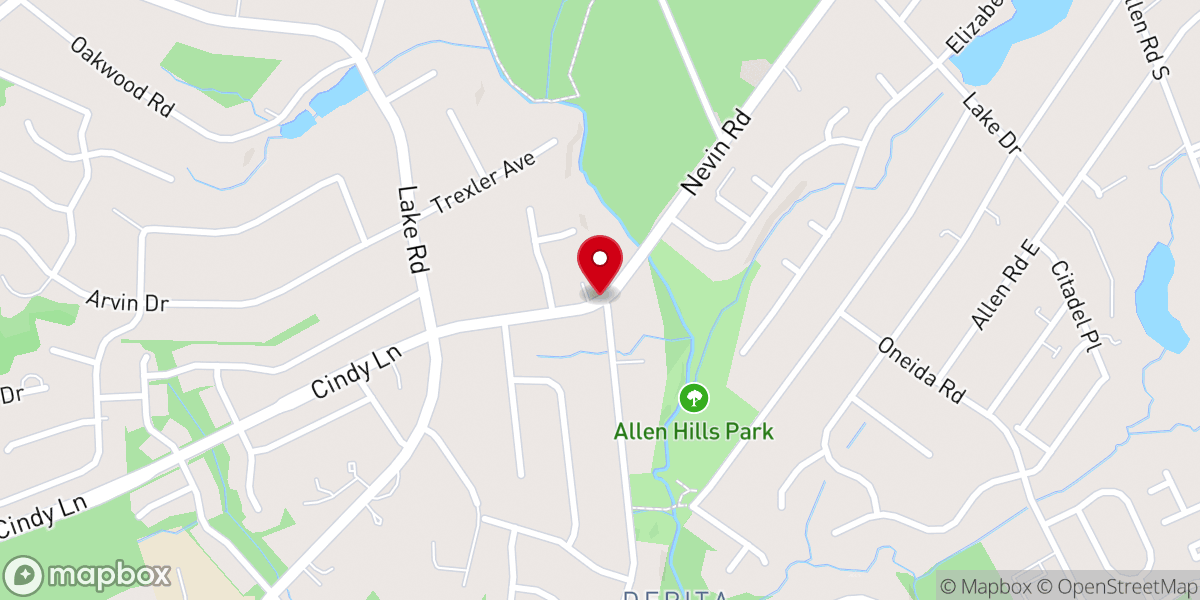 Map showing location of Encounter Church Inc