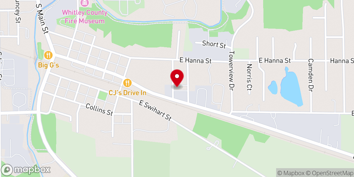 Map showing location of Gospel-Land Ministries Inc