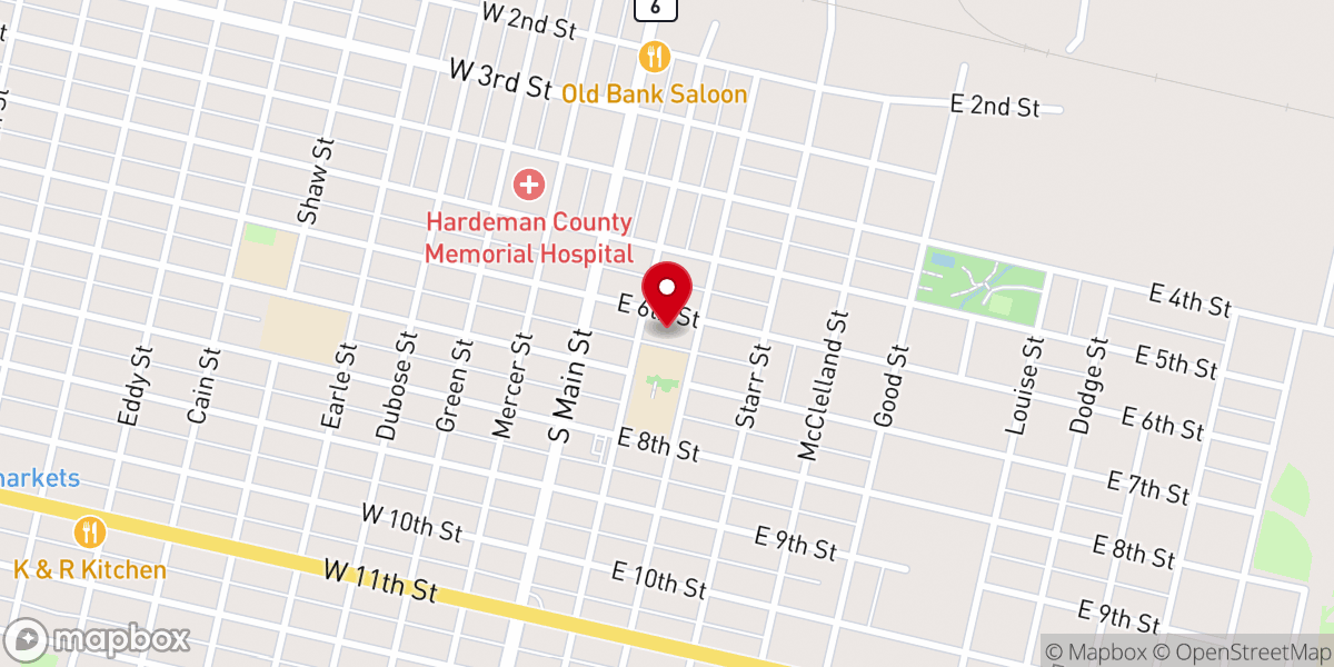Map showing location of Family Life Center