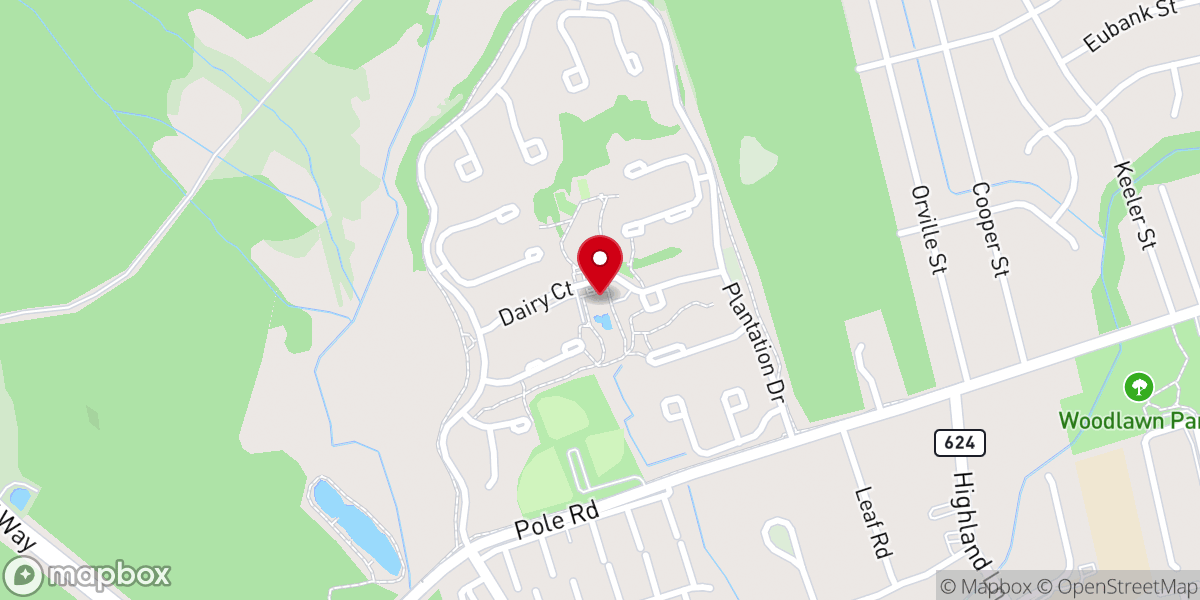 Map showing location of Woodlawn Village Neighborhood Center