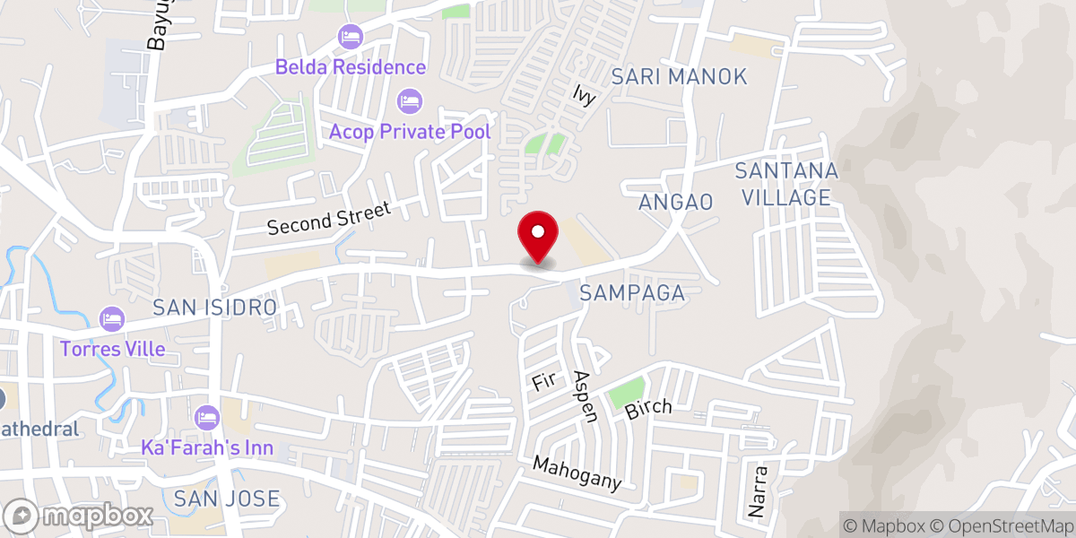 Map showing location of United Pentecostal Church