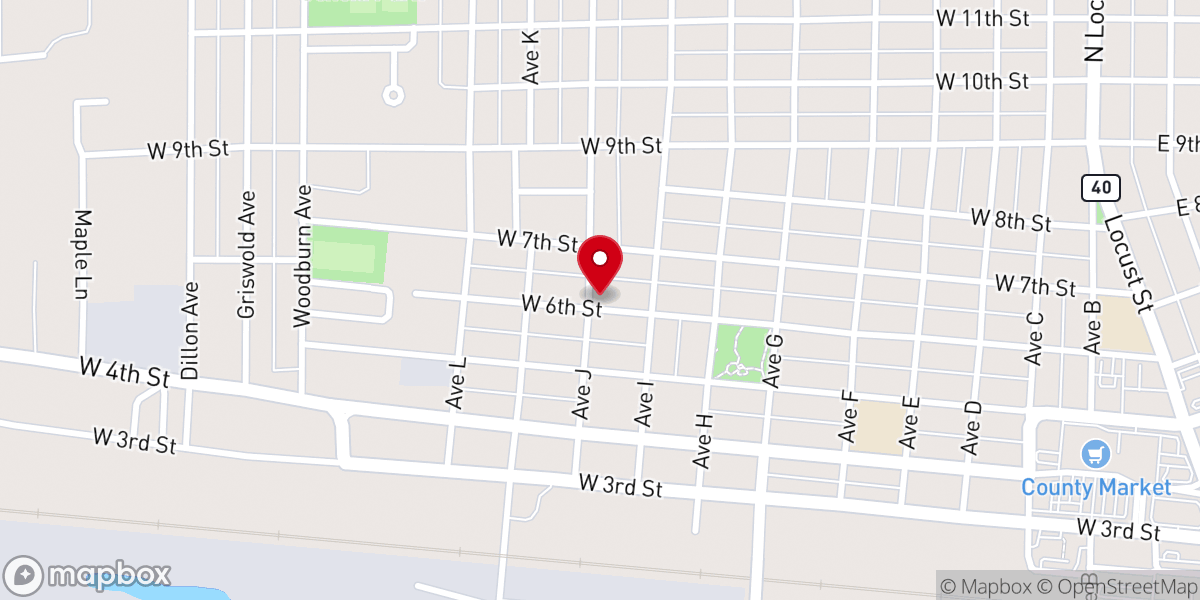 Map showing location of City of God
