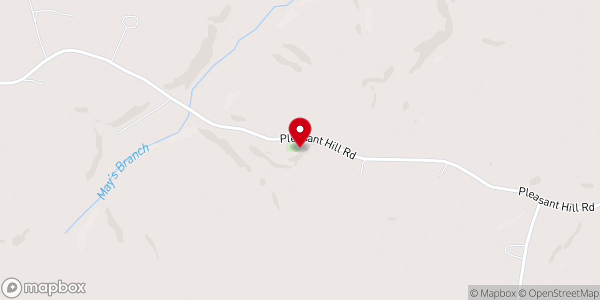 Map showing location of Pleasant Hill Missionary Baptist Church