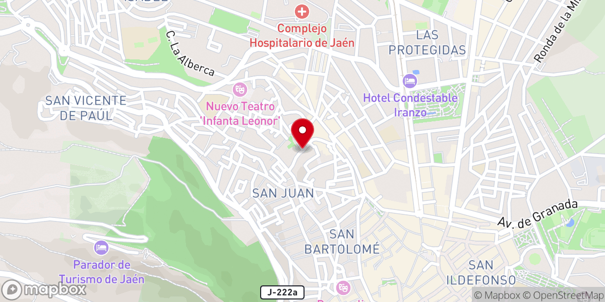 Map showing location of Iglesia y Santa Capilla de San Andrés