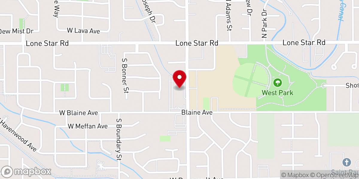 Map showing location of Christian Faith Center Assembly of God