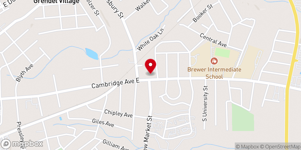 Map showing location of Weston Chapel African Methodist Episcopal Church