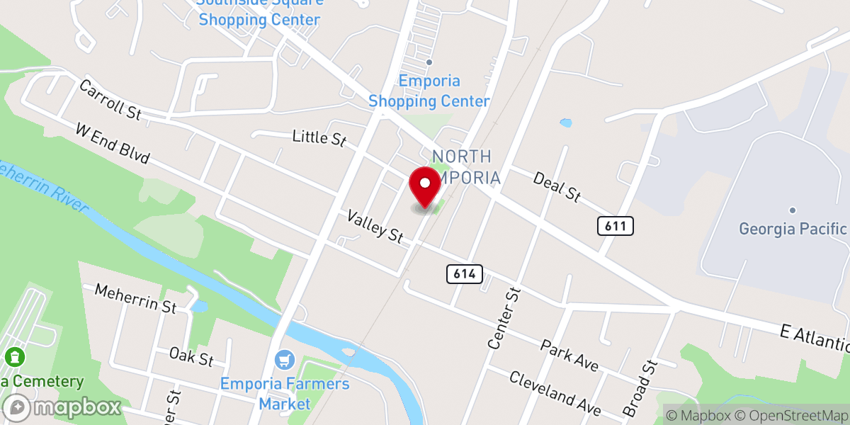 Map showing location of Saving Grace Community Outreach and Ministry