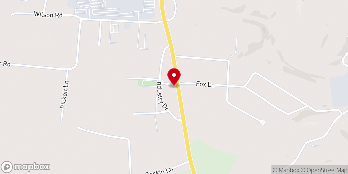 Map showing location of Cross Creek Church