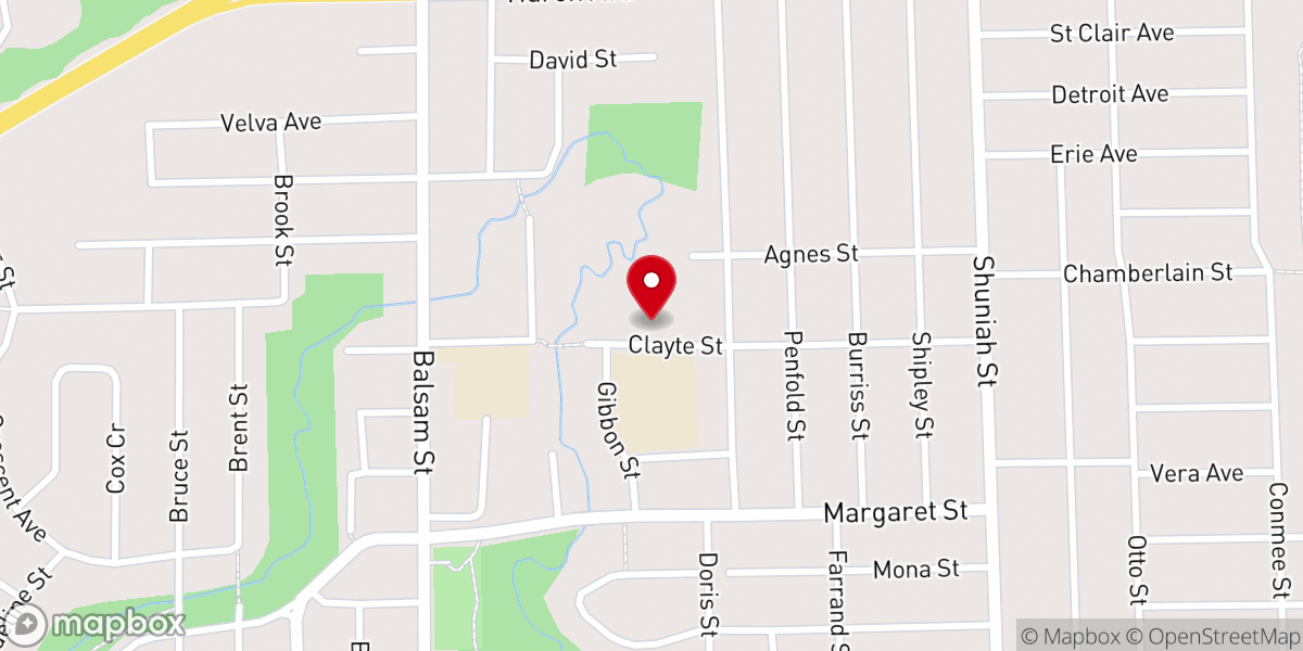 Map showing location of St. Margaret's Church