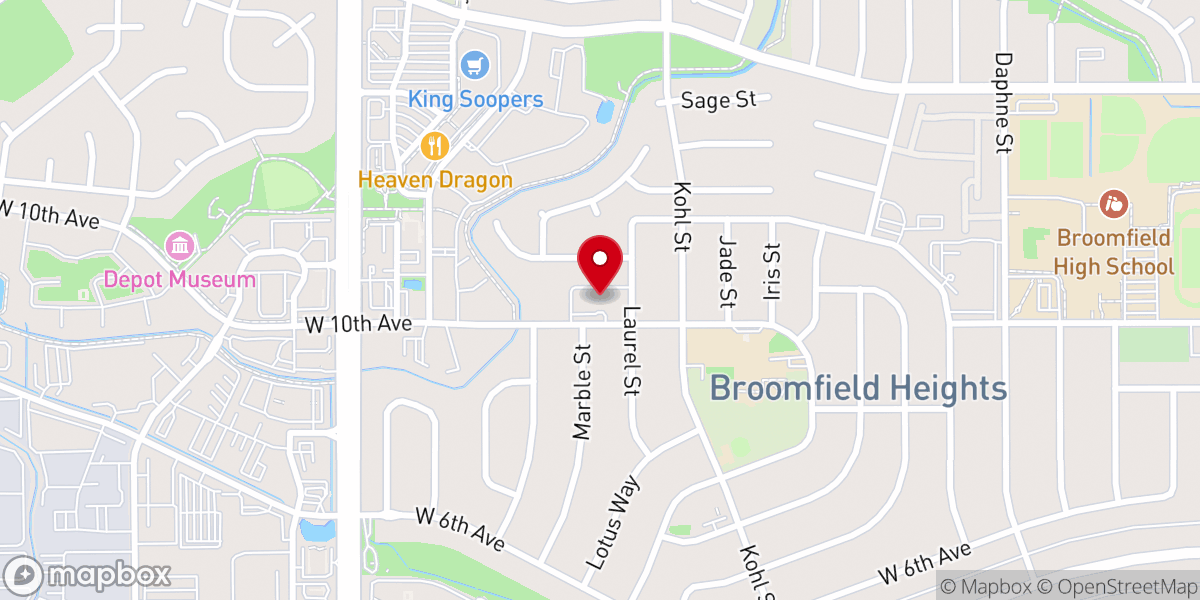 Map showing location of Lutheran Church of Hope