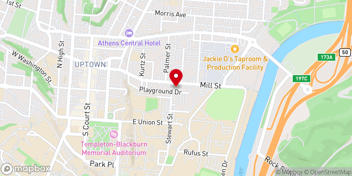 Map showing location of Christ the King University Parish