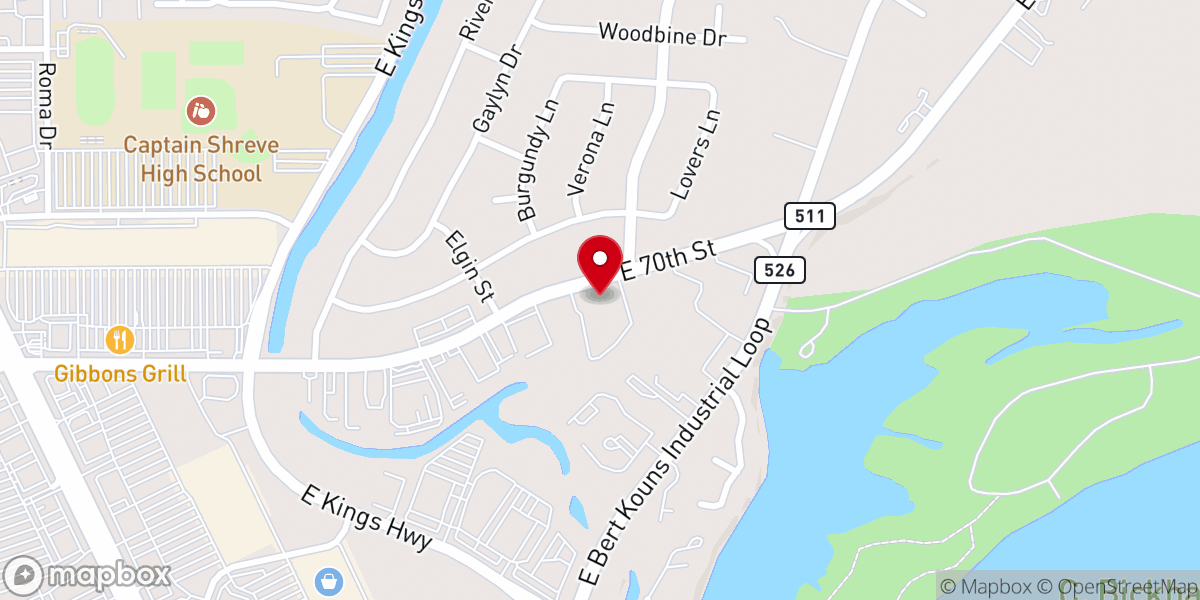 Map showing location of University Church of Christ