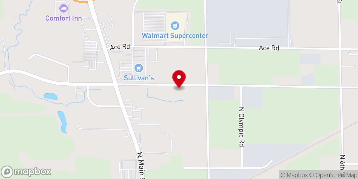 Map showing location of Center Bureau County Christian