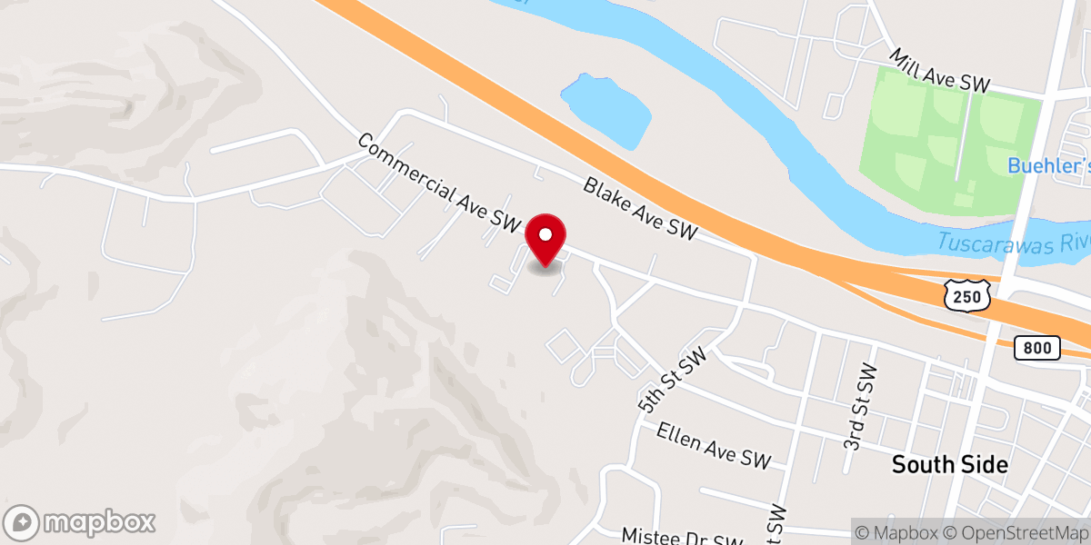Map showing location of Community Hospice Truman House
