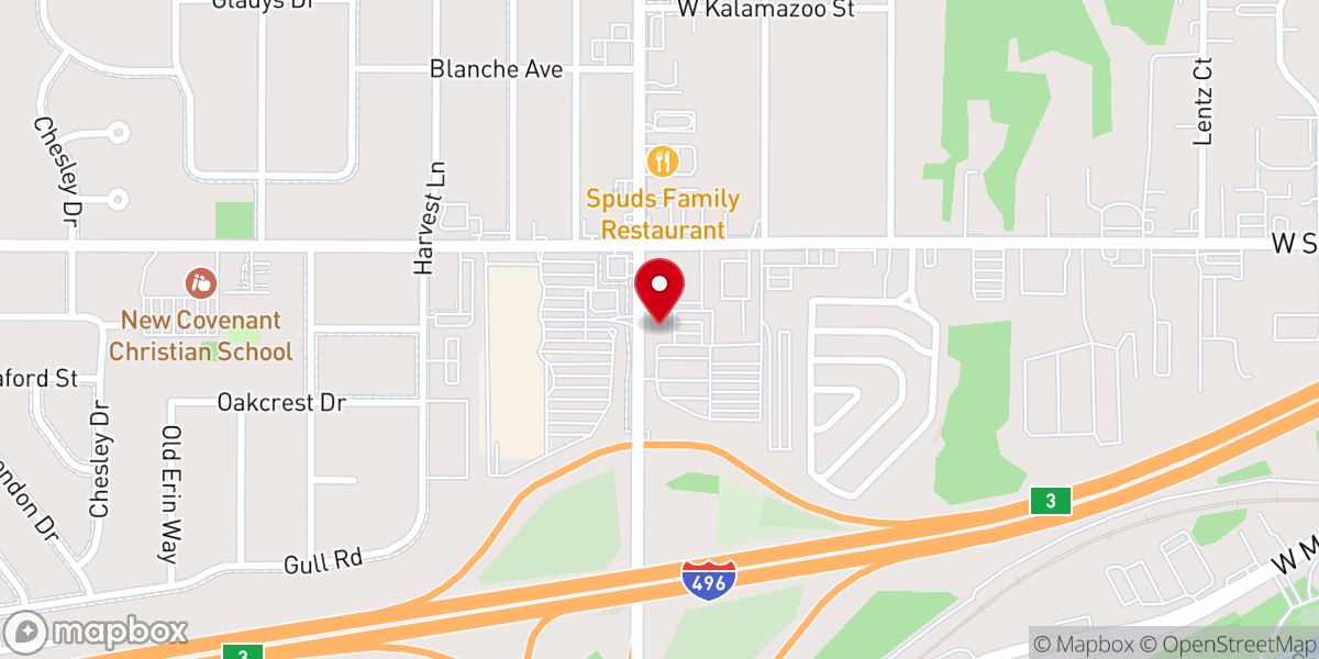 Map showing location of Evangelical Lutheran Church-Amer