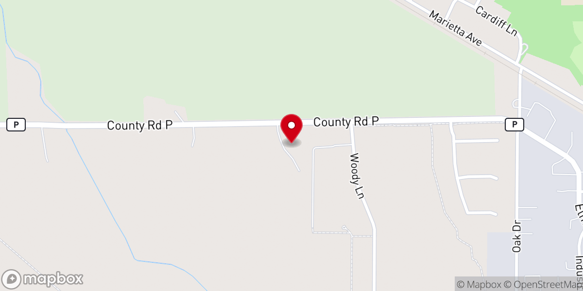 Map showing location of Bethel Church