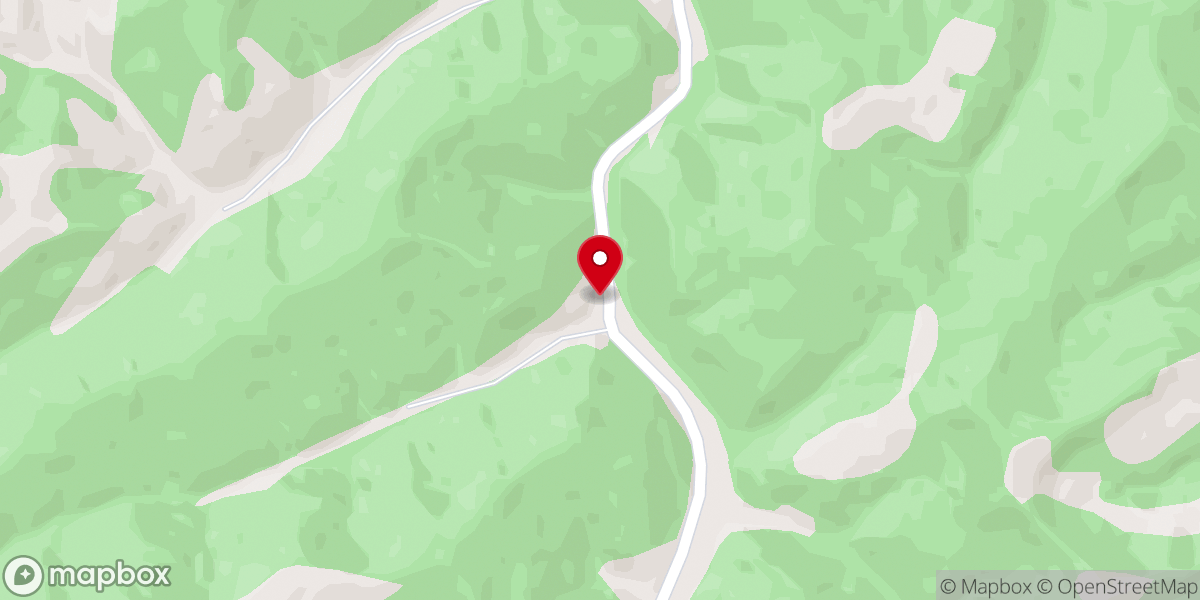 Map showing location of Henry's Fork Baptist Church