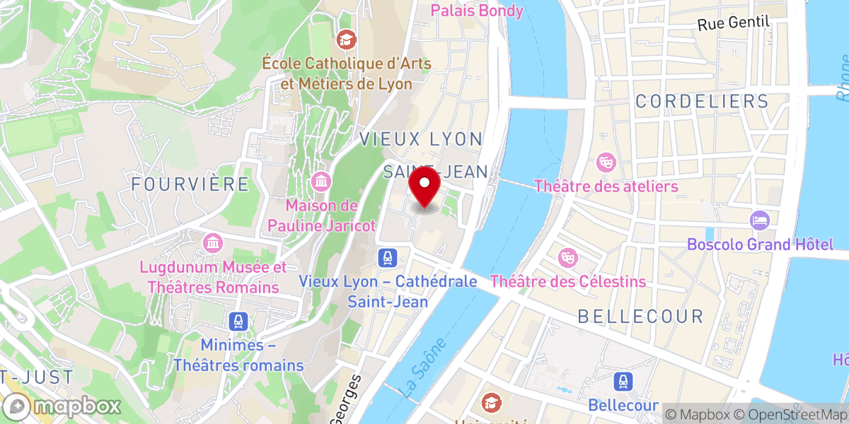 Map showing location of Cathédrale et Primatiale Saint-Jean-Baptiste