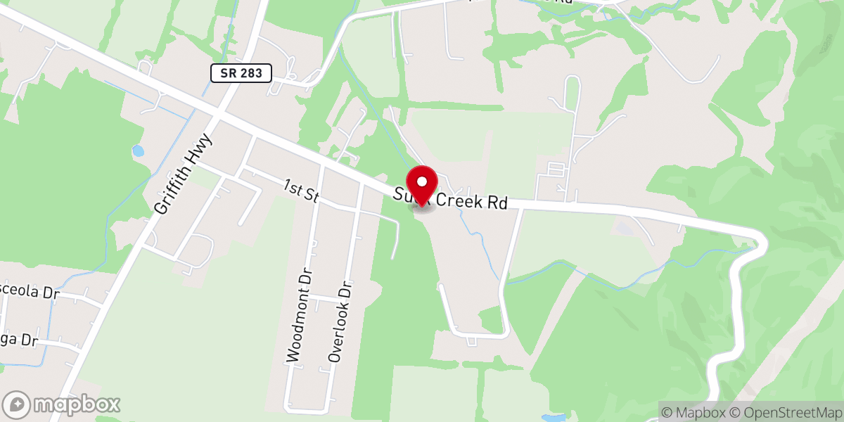 Map showing location of Kelley's Chapel