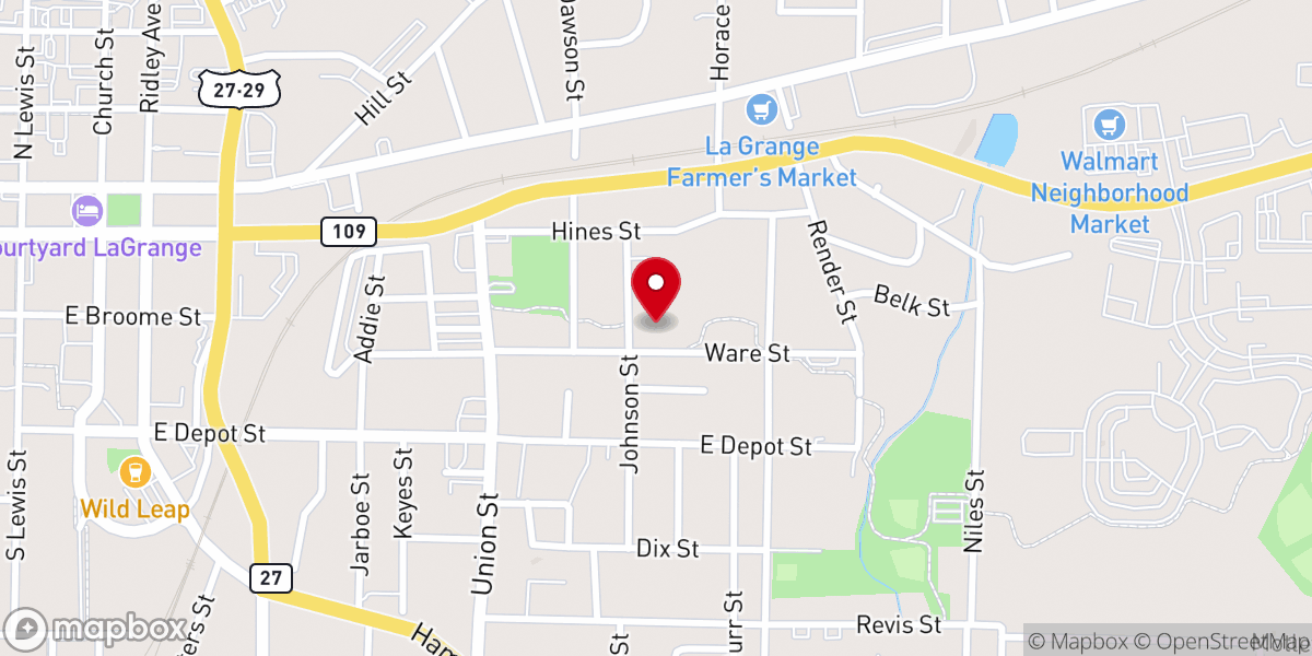 Map showing location of New Macedonia Mssnry Baptist Church