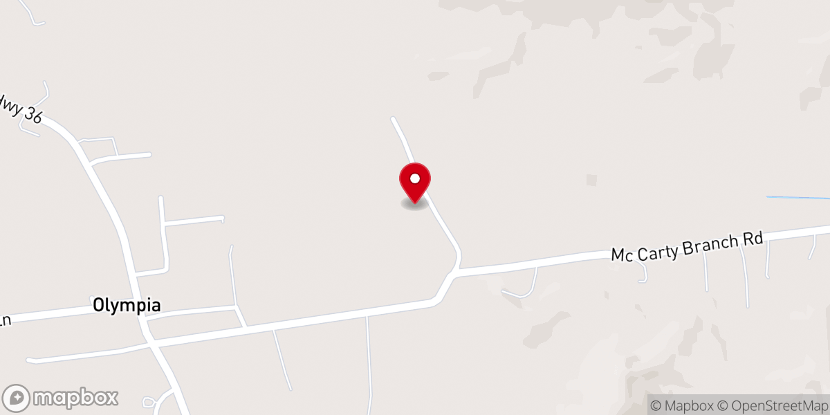 Map showing location of Olympia Christian Church