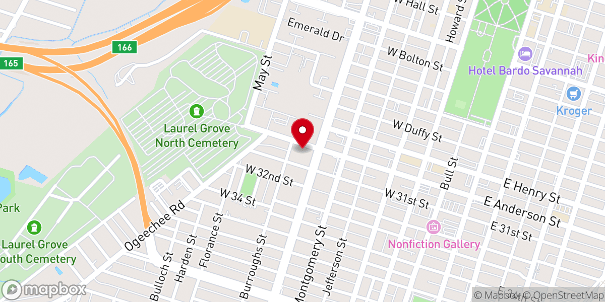 Map showing location of Saint Matthews Episcopal Church