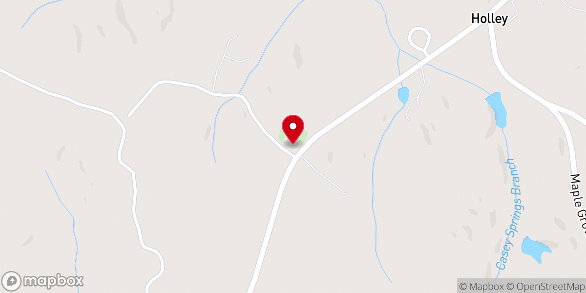Map showing location of New Prospect Baptist Church