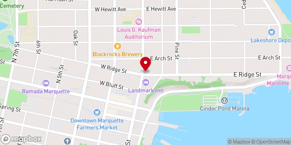 Map showing location of Marquette Hope First Campus