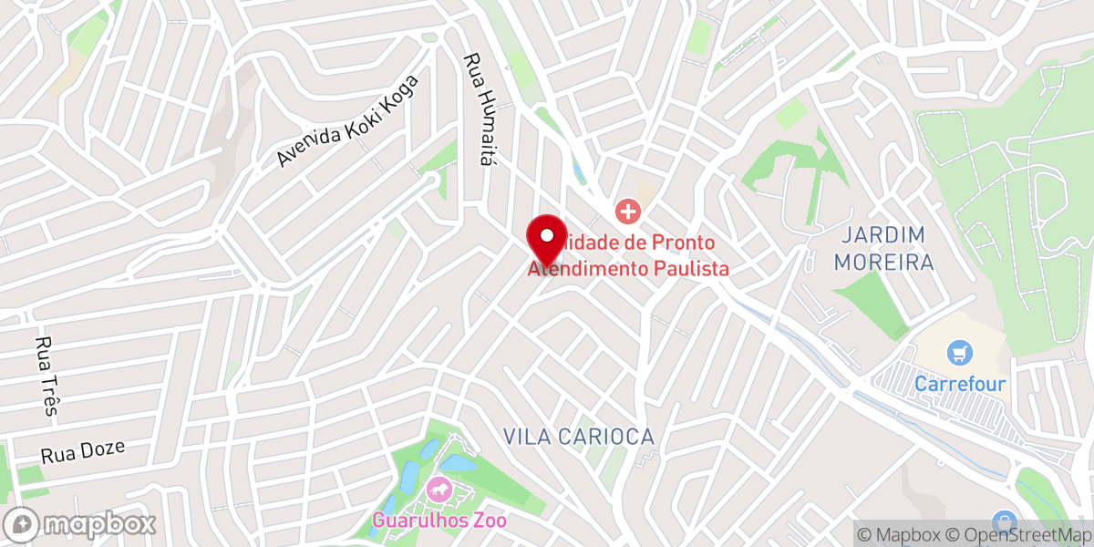 Map showing location of Igreja Batista em Jardim Paulista