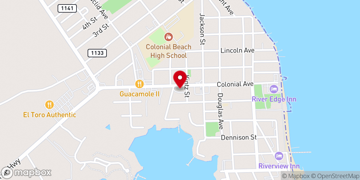 Map showing location of River of Life Pentecostal Church