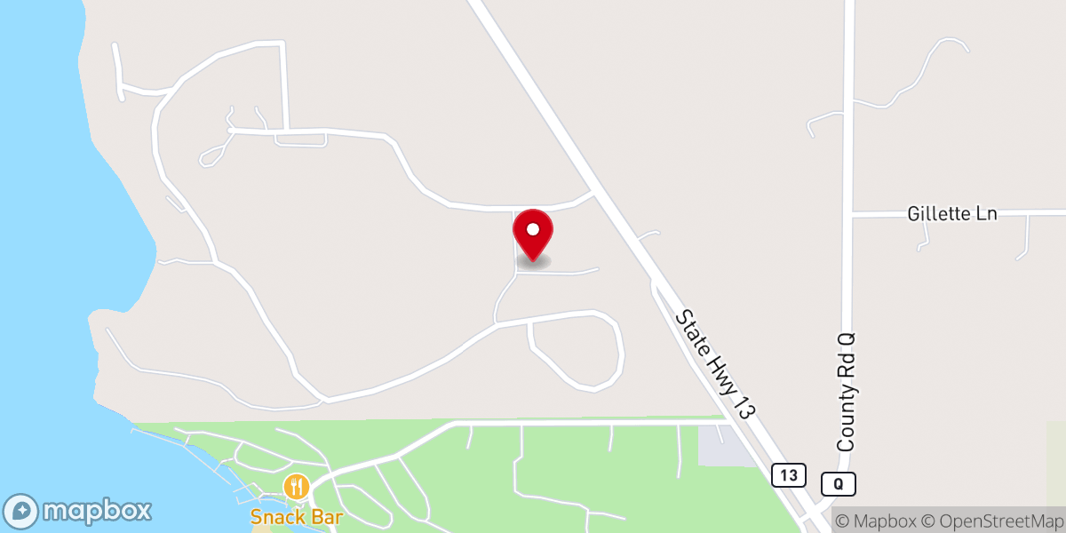 Map showing location of Tranquility Farm WI
