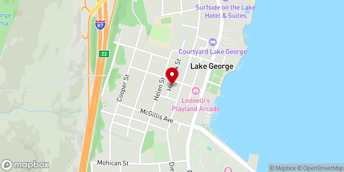 Map showing location of Caldwell Presbyterian