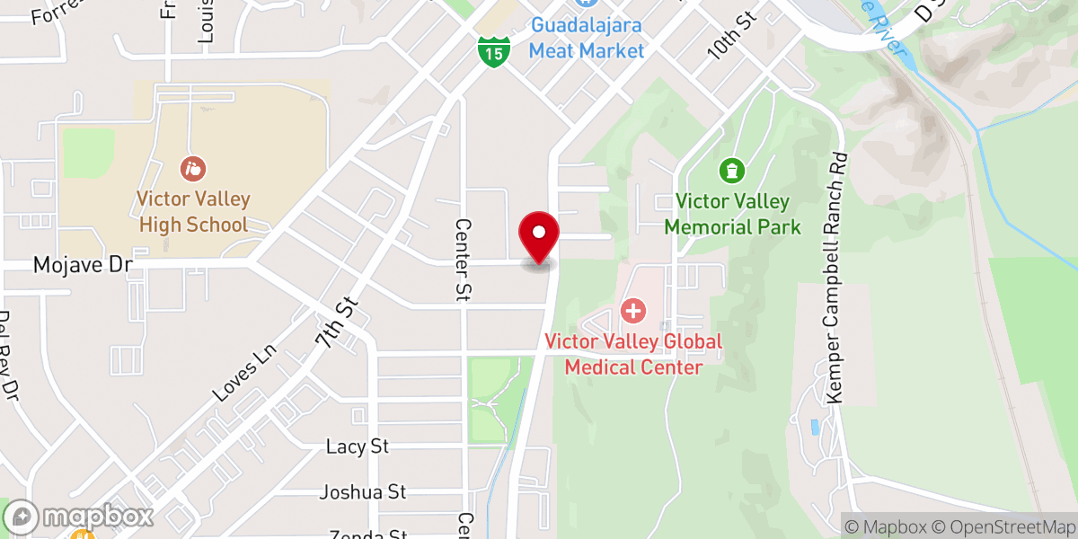 Map showing location of Fellowship Center Foursquare