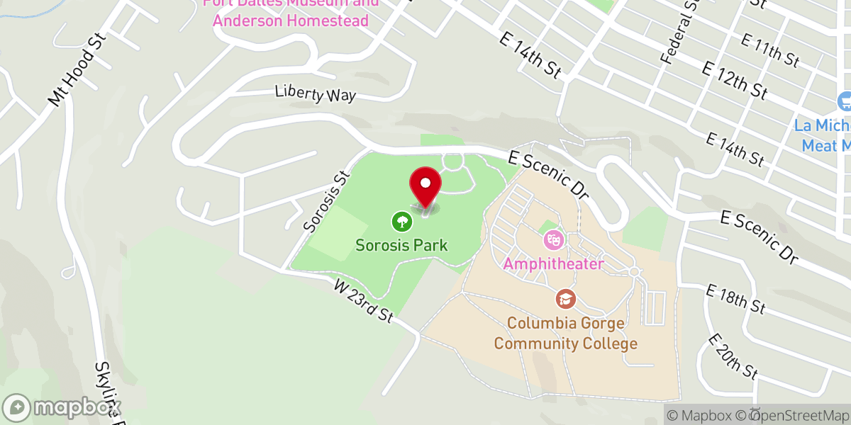 Map showing location of Sorosis Park