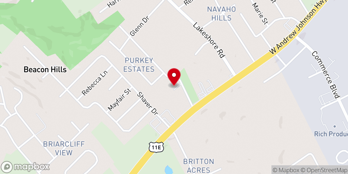 Map showing location of Faith Community Church