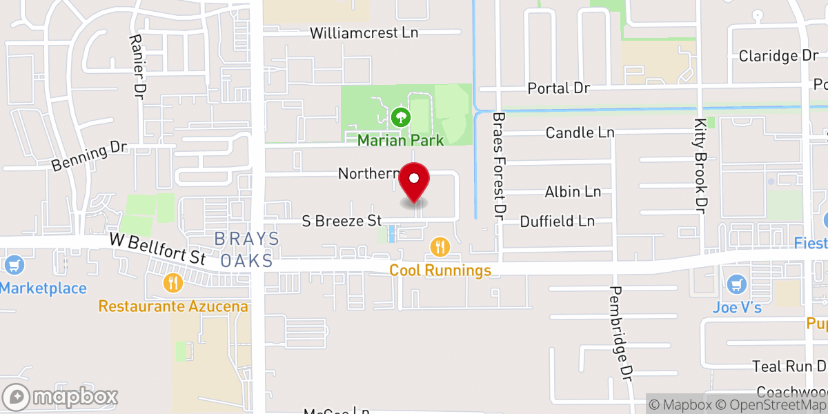 Map showing location of NEW COVENANT CHERUBIM & SERAPHIM CHURCH HOUSTON