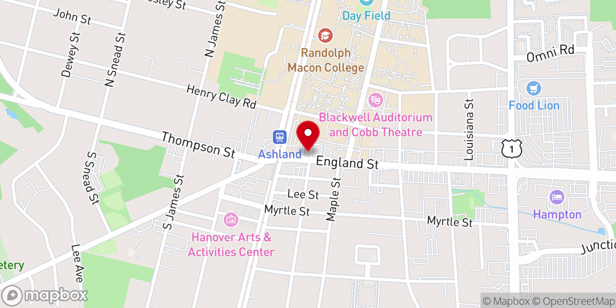 Map showing location of Local Christian Church