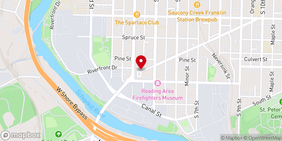 Map showing location of Shiloh Mennonite Church