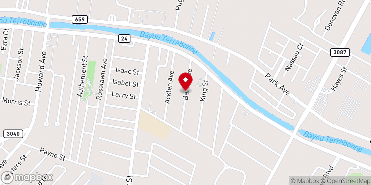Map showing location of Mt Pilgrim Baptist Church
