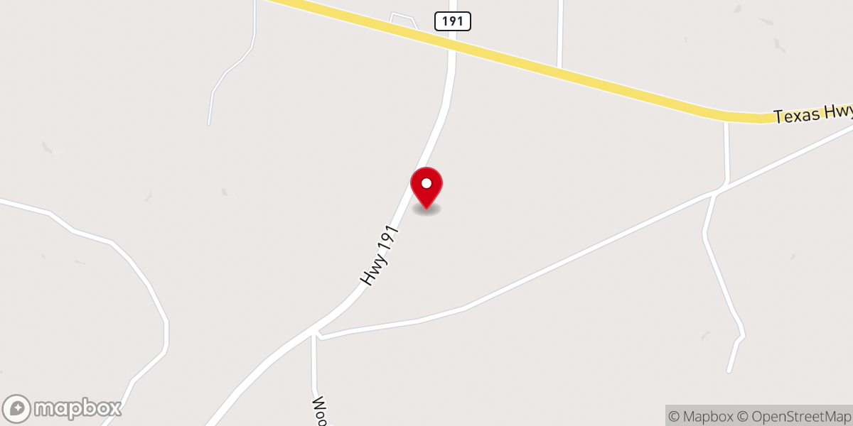 Map showing location of Toledo Bend Church of Christ
