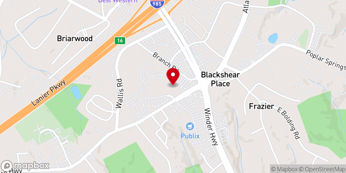 Map showing location of Christ Place Church