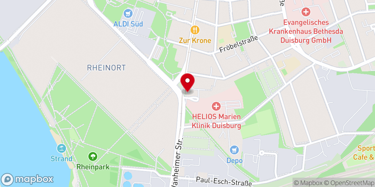 Map showing location of Koptisch-Orthodoxe Kirchengemeinde Hll. Kosman und Damian in St. Bonifatius