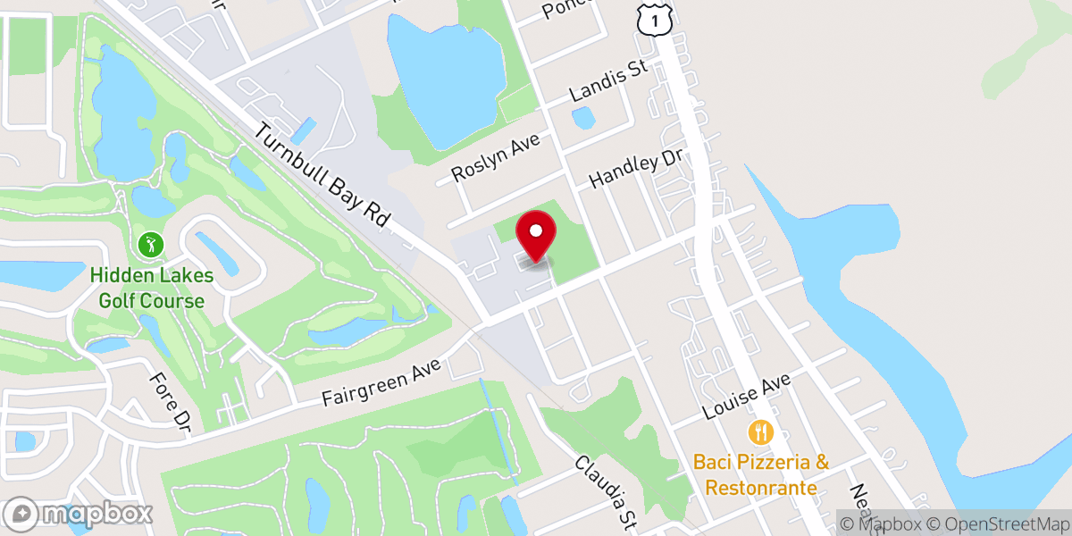 Map showing location of Trinity Evangelical Lutheran