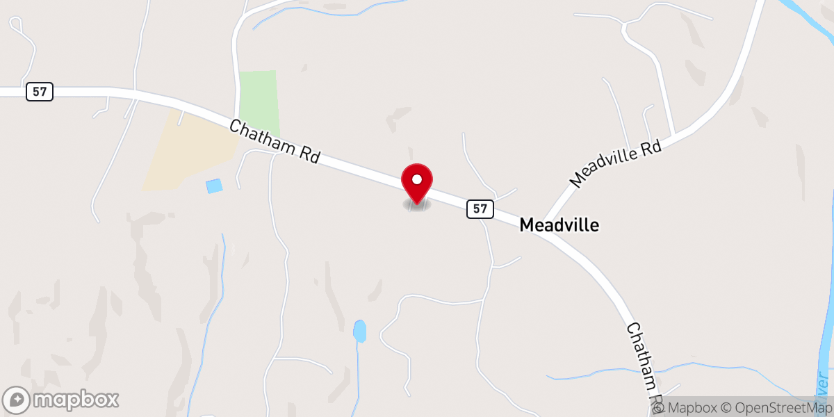 Map showing location of New Zion Church