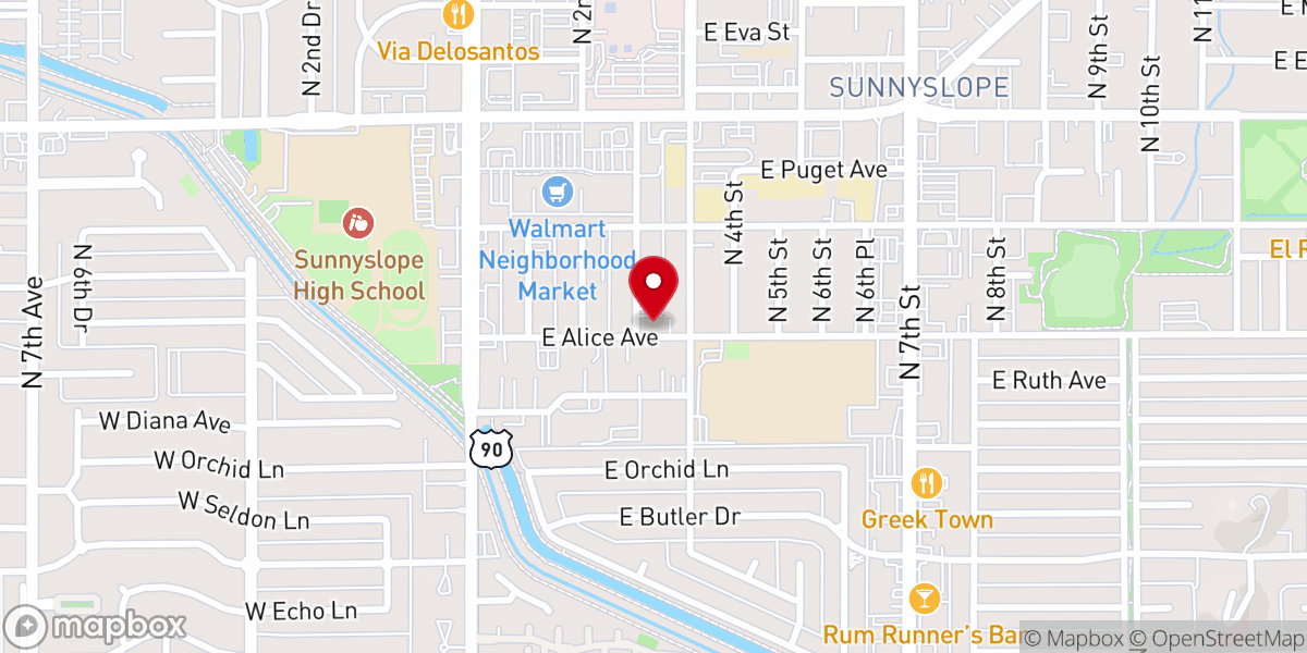 Map showing location of Grace Evangelical Methodist Church
